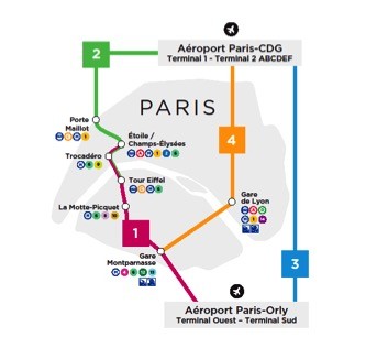 Collegamento Tra Orly E Charles De Gaulle Cartina Parigi Aeroporti