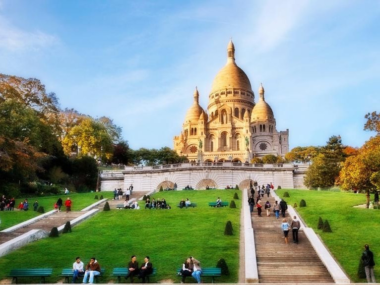 Basilica del Sacro Cuore nel quartiere Montmartre