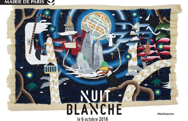 locandina ufficiale Nuit Blanche 2018 Parigi