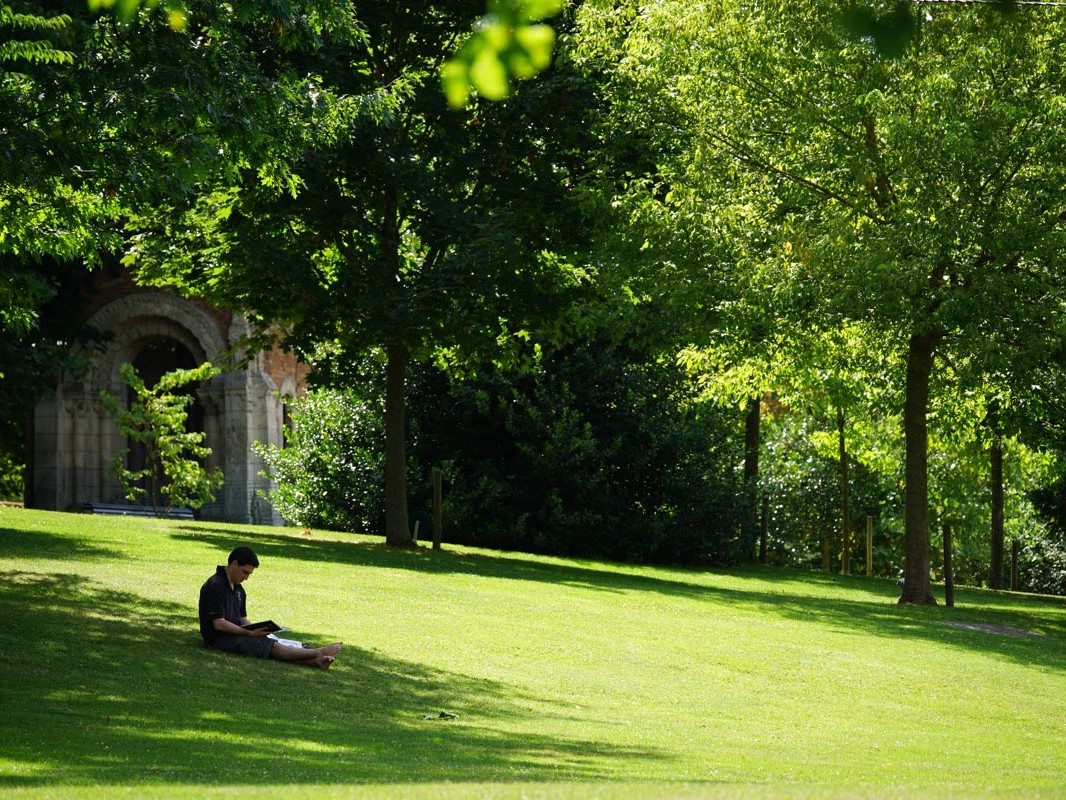 Lecture dans le parc © Christophe Brachet