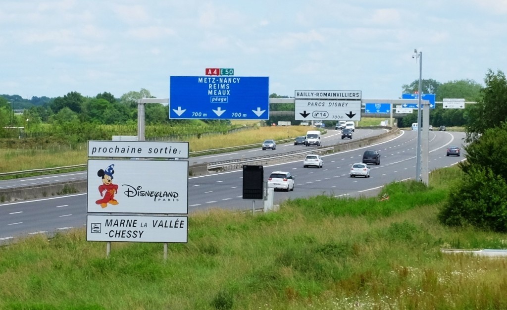 autostrada per Disneyland Paris