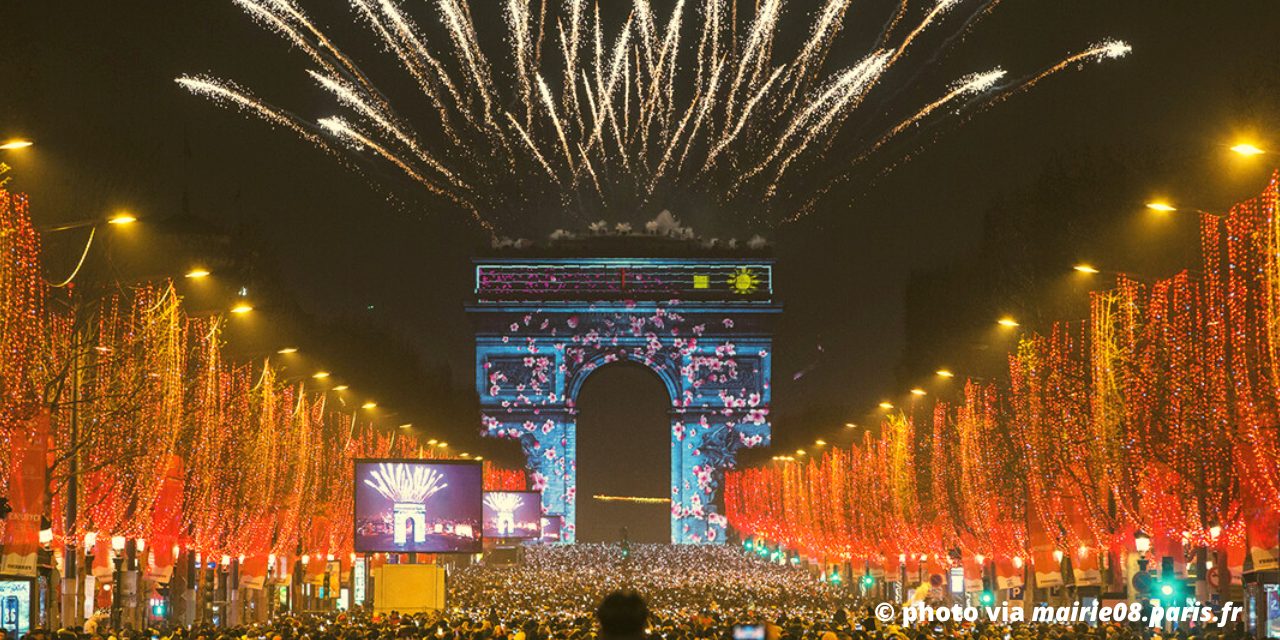 Capodanno a Parigi - Champs Elysées © mairie08.paris.fr