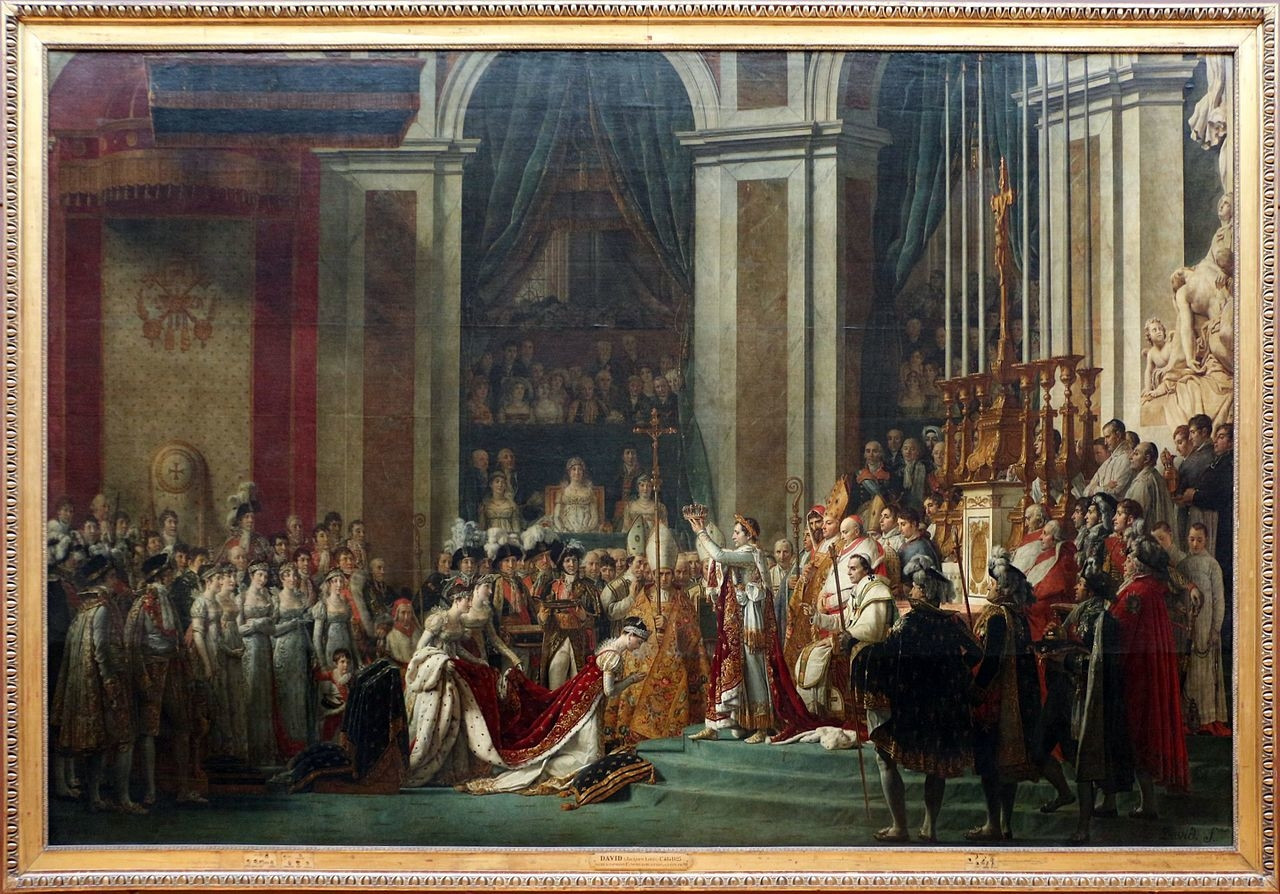 L'incoronazione di Napoleone - Jacques-Louis David Museo del Louvre Parigi