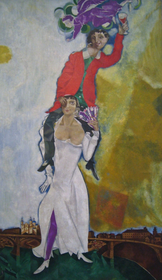 Doppio ritratto con bicchiere di vino - Marc Chagall PINTEREST © Sharon Molerus