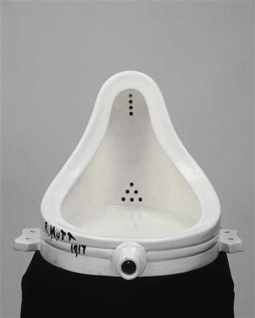 Fontana - Marcel Duchamp © Centre Pompidou - l’Agence Photo de la RMN Grand Palais