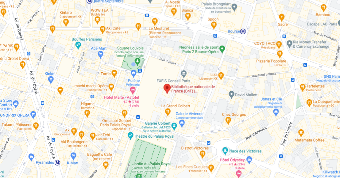 Mappa Bibliothèque Richelieu