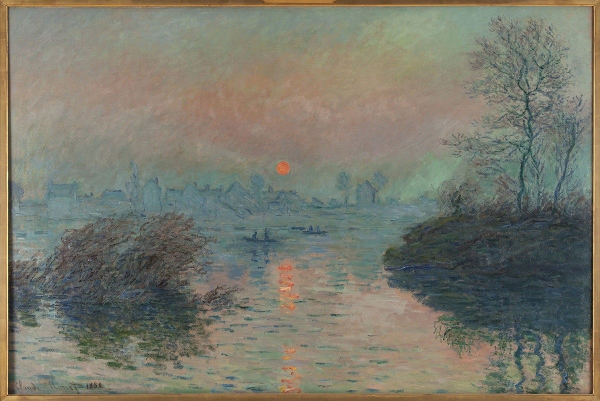 Soleil couchant sur la Seine à Lavacourt, effet d'hiver © Paris Musées - Musée des Beaux-Arts de la Ville de Paris, Petit Palais