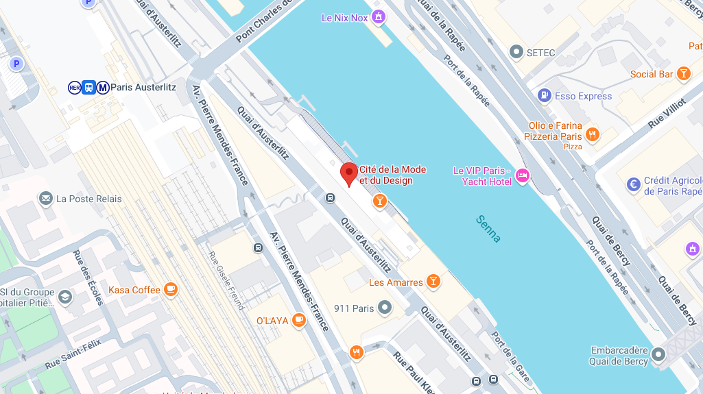 Mappa Cité de la Mode et du Design