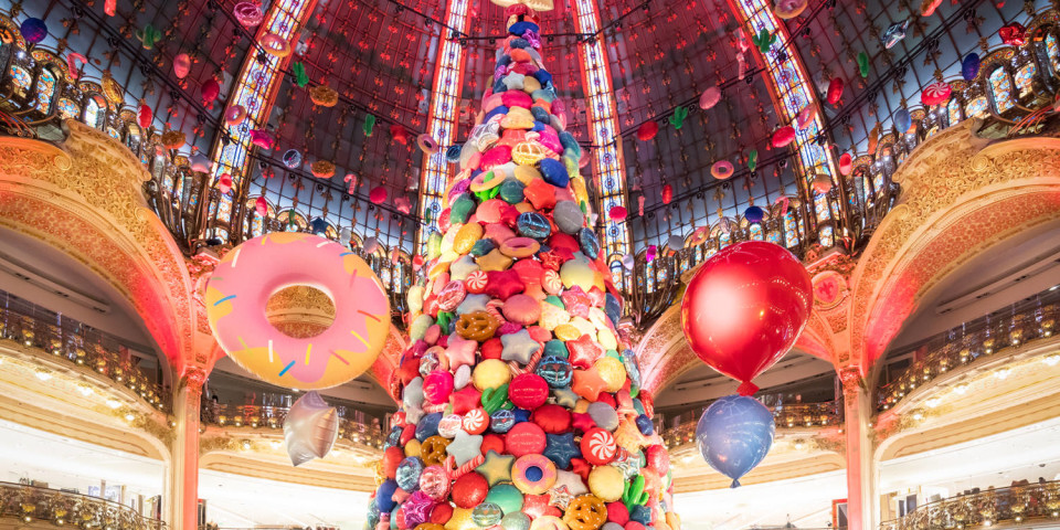 albero di Natale 2017/2018 Galeries Lafayette di Parigi