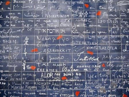 Le mur des Je T’Aime