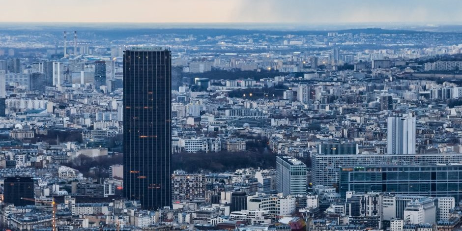 Vista panoramica al tramonto - Tour Montparnasse 56 Parigi