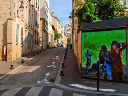 Scorcio Butte aux Cailles Parigi