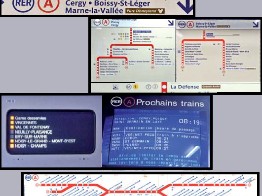 Informazioni per i treni RER