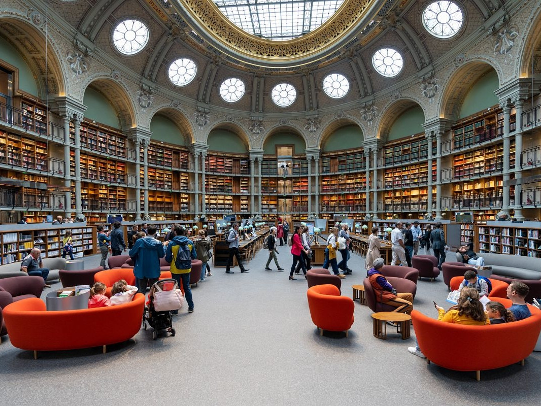 La Biblioteca Richelieu della Bibliothèque Nationale a Parigi