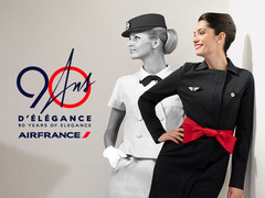 Air France celebra il suo 90° anniversario alle Galeries Lafayette