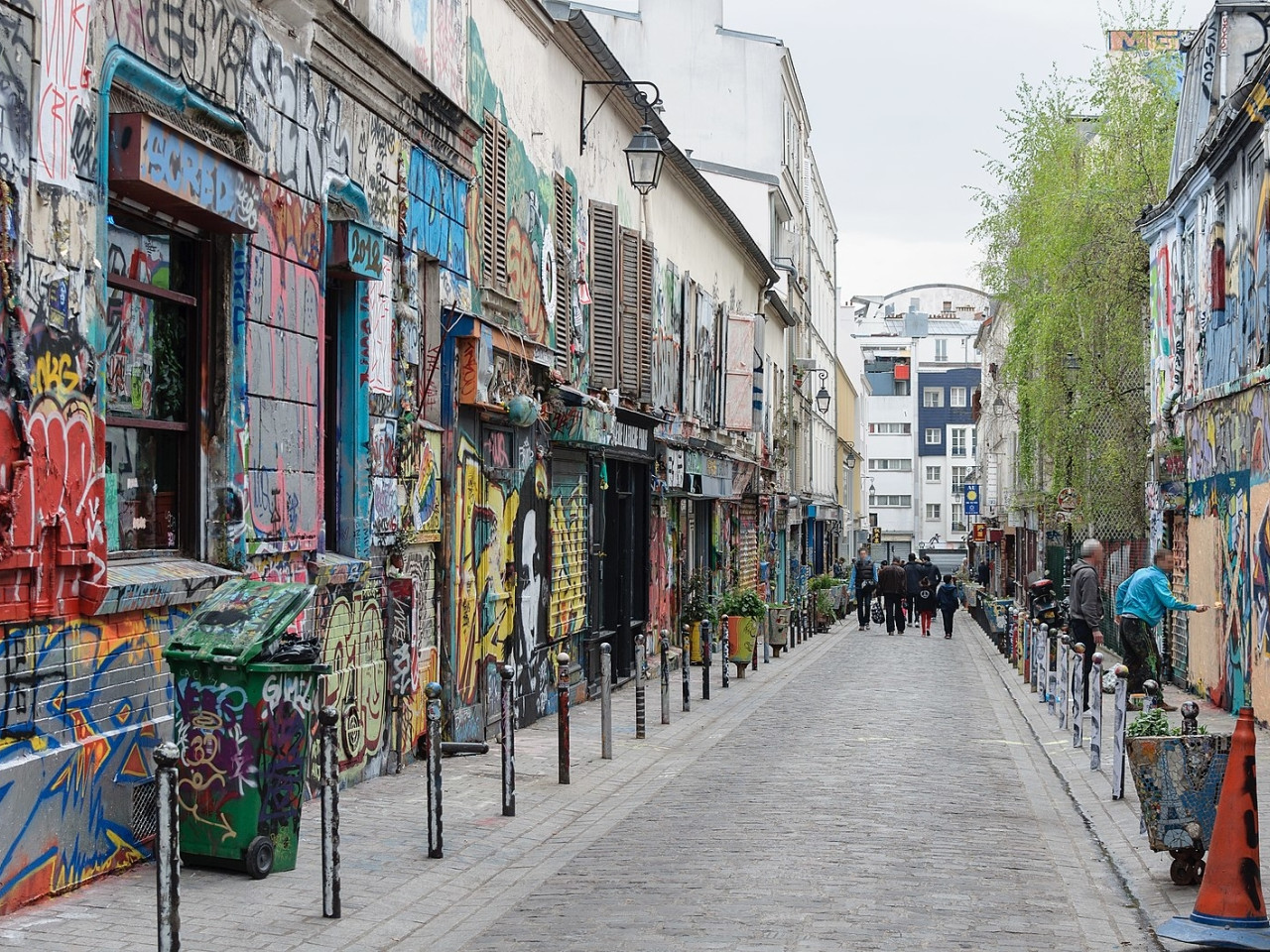 La rue Dénoyez a Belleville