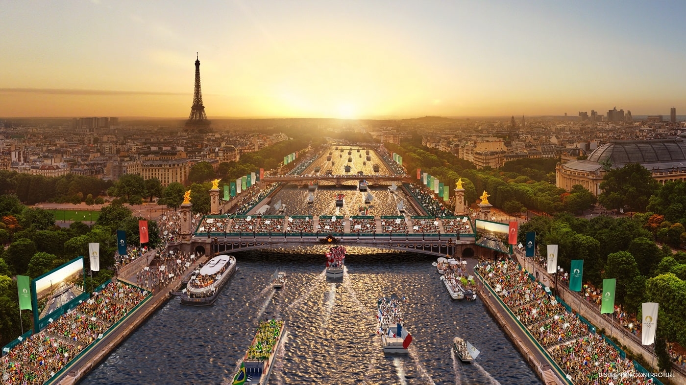 Cerimonia di apertura delle Olimpiadi di Parigi 2024 © Paris 2024 / Florian Hulleu