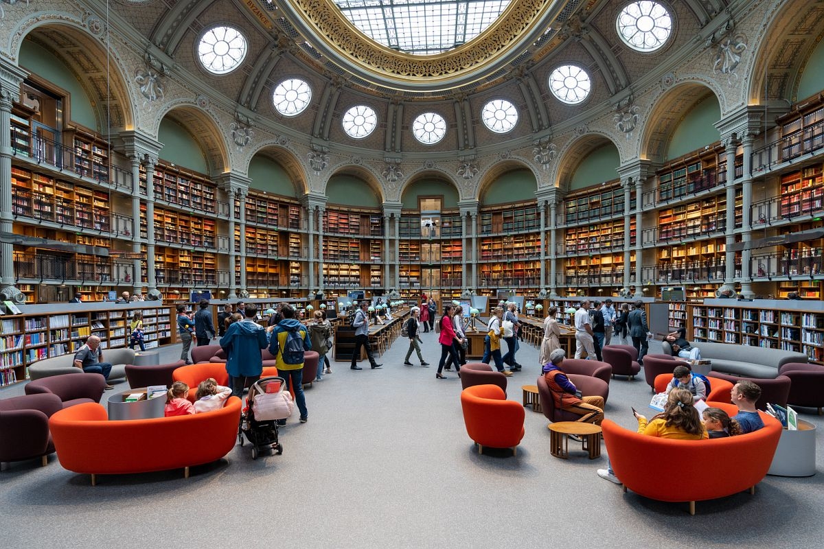 Biblioteca Richelieu Salle Ovale © BnF